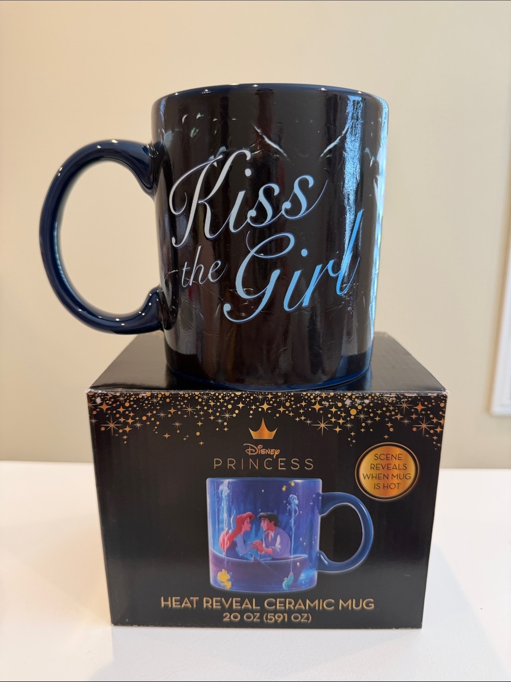 New Disney The Little Mermaid KISS THE GIRL Heat Reveal Ariel & Eric Ceramic Mug